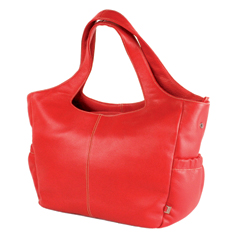 Win an OiOi Red Leather Tote worth £199