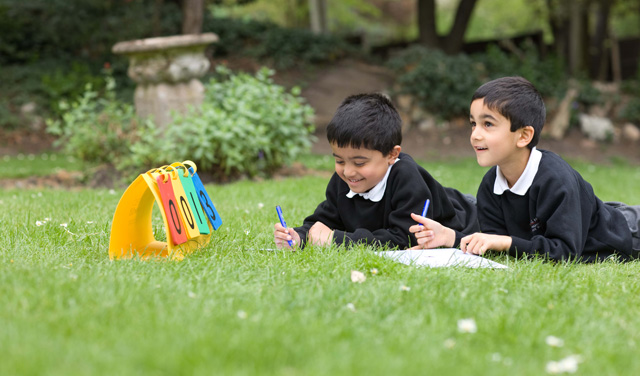 Lovell House Infant School - boys outside
