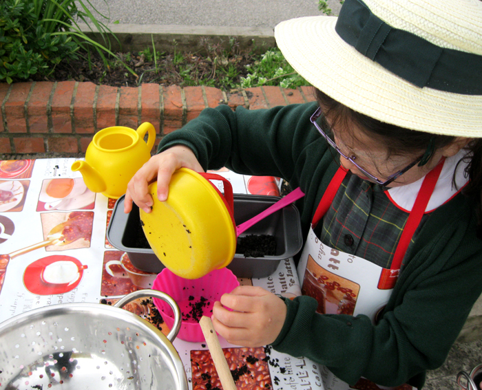 St Benedict's School's Mud Kitchen